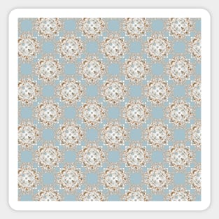 Lace blue and brown Sticker